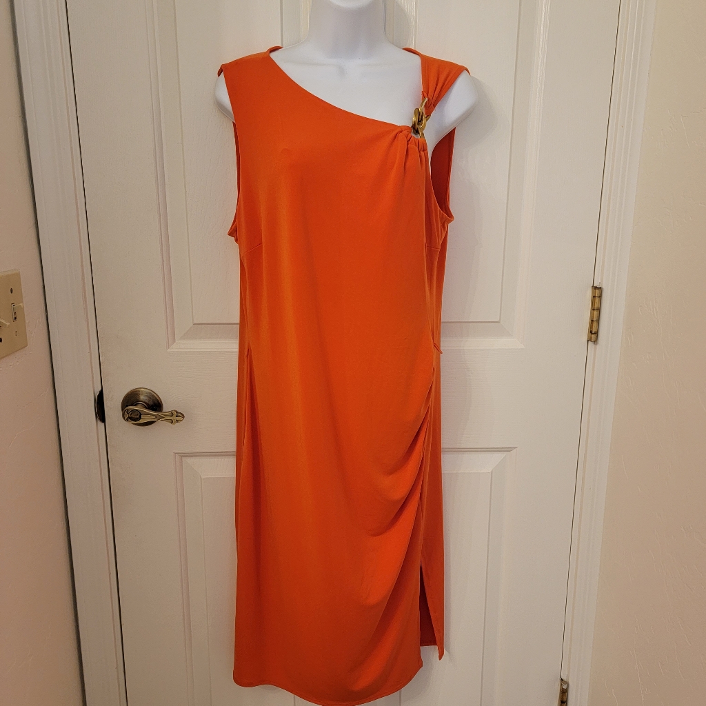 Sexy Brand New Orange Jennifer Lopez Dress